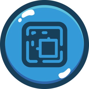 Tek bir izole simgenin vektör illüstrasyonu