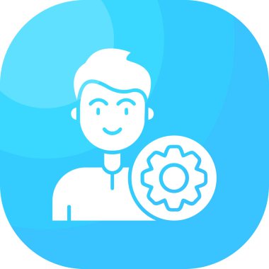 kullanıcı. Web simgesi basit illüstrasyon