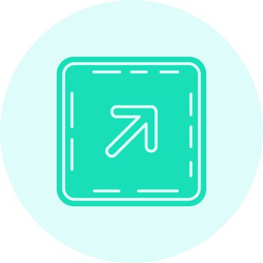 Beyaz arkaplanda izole edilmiş ana hat sol işaret simgesi. vektör