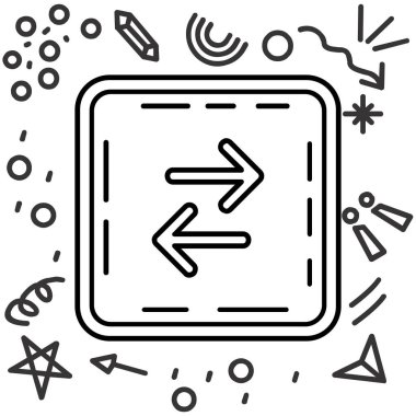 Ok simgesi tasarım vektörü