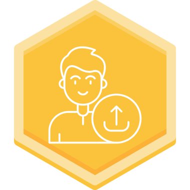 İş adamı simgesi vektör illüstrasyonu