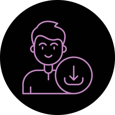 man simgesi vektör illüstrasyonu