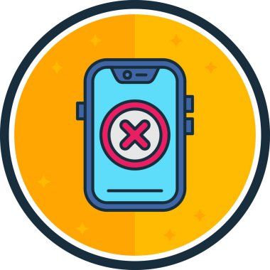 akıllı telefon simgesi vektör illüstrasyonu