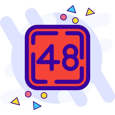 4 numaralı renk simgesi tasarımı