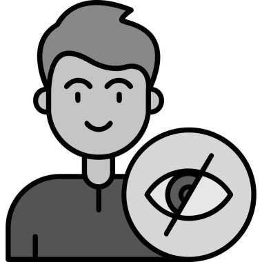 Göz. Web simgesi basit illüstrasyon