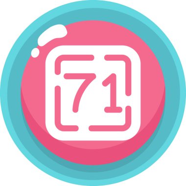 Takvim tarihi simgesi düz biçimli