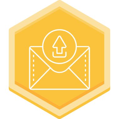 zarf e- posta simgesi vektör illüstrasyonu