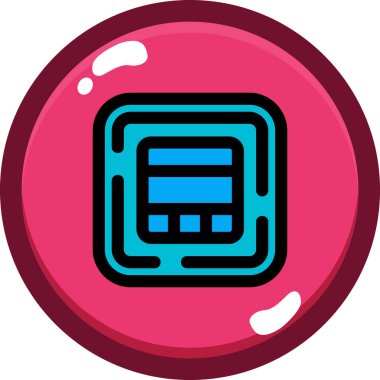 Modern bir simgenin vektör illüstrasyonu