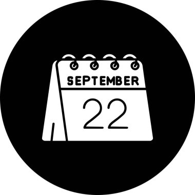 Takvim simgesi, vektör çizimi