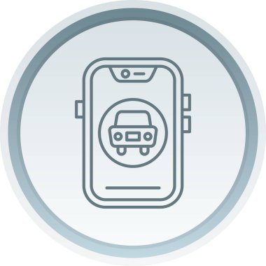 Akıllı telefon simgesinin vektör çizimi