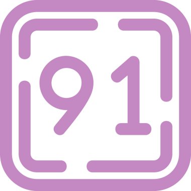 9 sayı simgesinin vektör illüstrasyonu