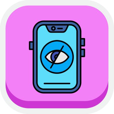 akıllı telefon simgesi vektör illüstrasyonu