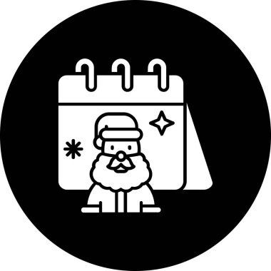 Bir çanta dolusu hediyeyle Noel Baba. vektör.