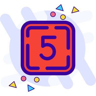 5 numaralı renk simgesi