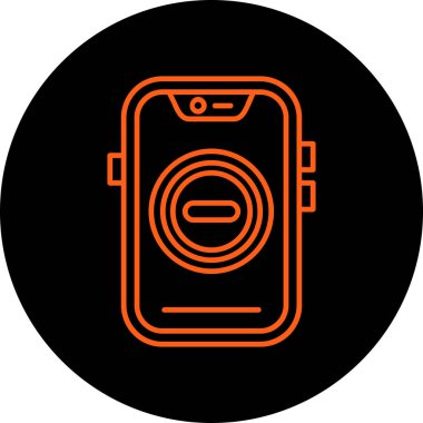 Vektör mobil izleme simgesi