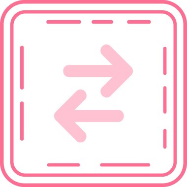 ok sol simge vektör çizimi