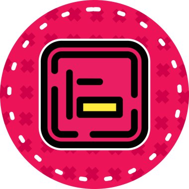 Modern bir simgenin vektör illüstrasyonu