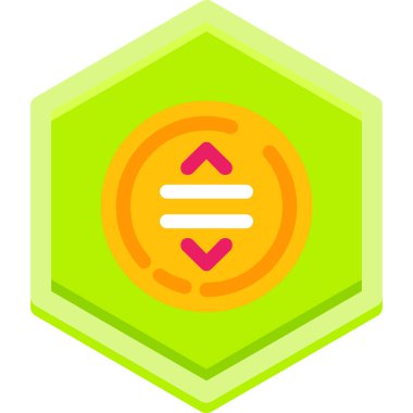 Bir simgenin tek bir vektör illüstrasyonu