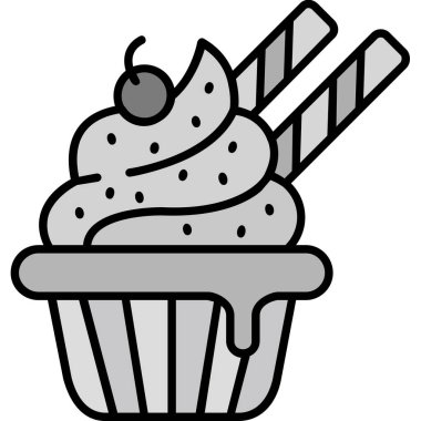 Tatlım. Web simgesi basit illüstrasyon