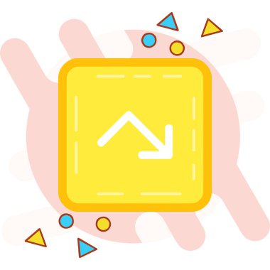 ok simgesi vektör illüstrasyonu