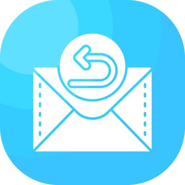 Mektup. Web simgesi basit illüstrasyon