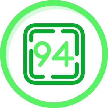 Bir 9 9 simgesinin vektör illüstrasyonu