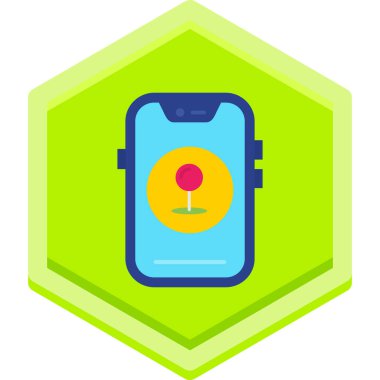 gps konum haritası simgesi