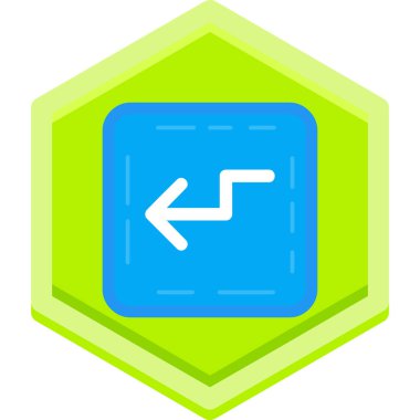 Yönlendirme ok simgesi doldurulmuş ana hatlar biçiminde