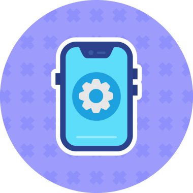 cep telefonu ayarı simgesi düz biçimli