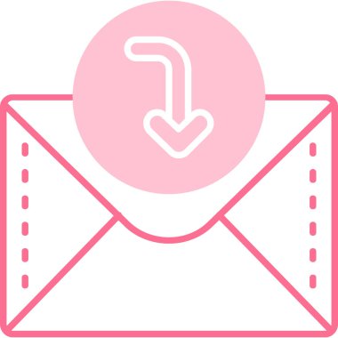 Zarf. Web simgesi vektör illüstrasyonu