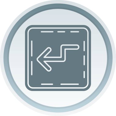 Bir yolun vektör simgesi