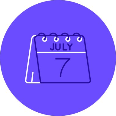 Takvim simgesinin vektör illüstrasyonu