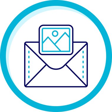 Posta simgesinin vektör illüstrasyonu