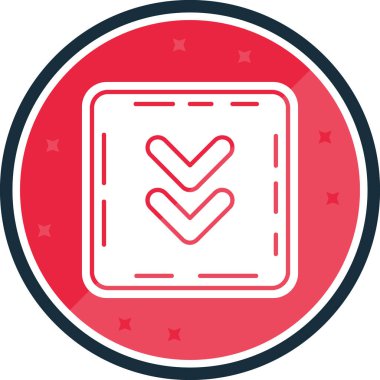 İşaretleme simgesi vektör illüstrasyonunu kontrol et