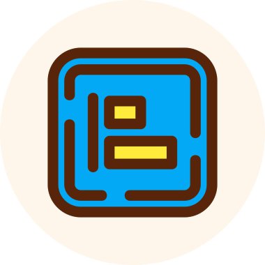 bar. Web simgesi basit illüstrasyon