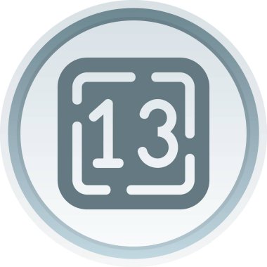 4 numaralı simge, basit vektör illüstrasyonu