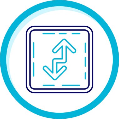 Ok. Web simgesi basit illüstrasyon