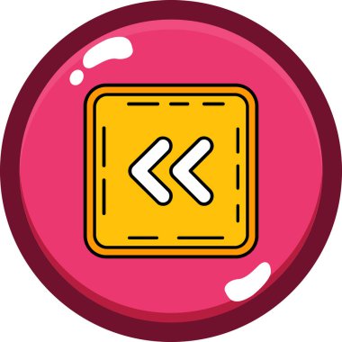 Modern b düğmesinin vektör simgesi