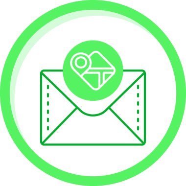 E-posta. Web simgesi basit illüstrasyon