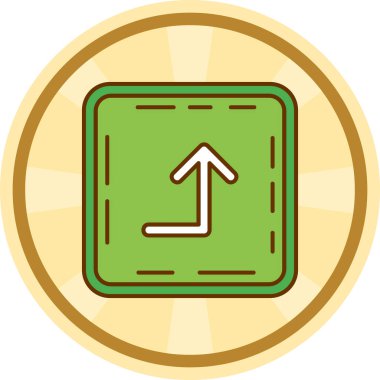 Modern bir simgenin vektör illüstrasyonu