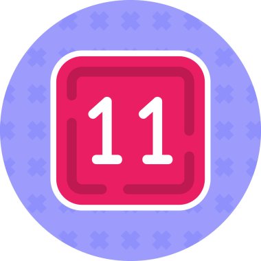 Bir numaralı simge, vektör illüstrasyonu