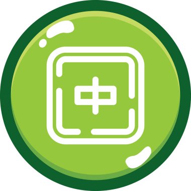 Modern simgenin vektör illüstrasyonu