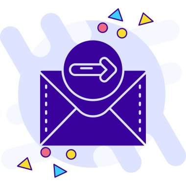 Mektup. Web simgesi basit illüstrasyon