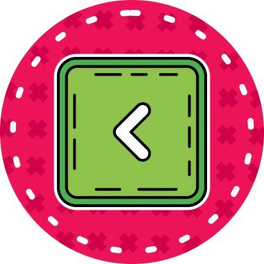 Kumarhane çipi simgesi, arka planda vektör illüstrasyon tasarımı