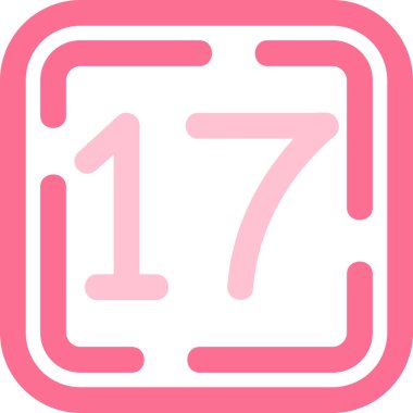 Takvim modern simgesinin vektör illüstrasyonu