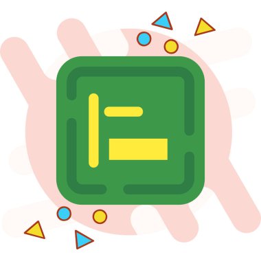 Taşınabilir bir simge, vektör illüstrasyonuName