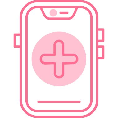 akıllı telefon vektör simgesi modern basit tasarım