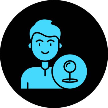 Takım elbiseli bir adamın vektör çizimi