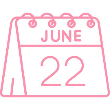 Bir takvim simgesinin illüstrasyonu