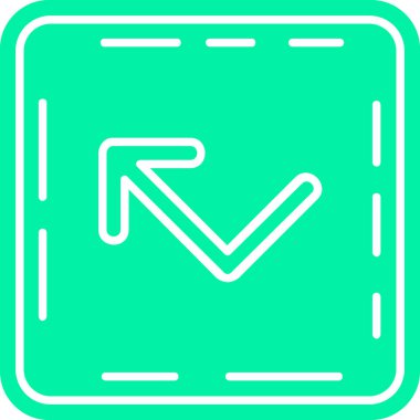 ok aşağı yönlü simge doldurulmuş - taslak biçimi